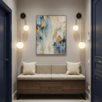 Graceful Arc Wall Light With Soft LED Glow Modern Sconce For Cozy Ambiance