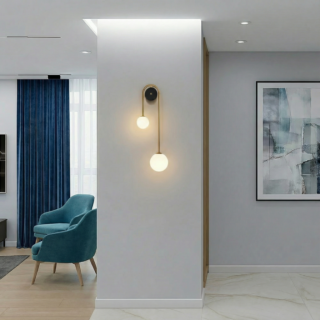 Graceful Arc Wall Light With Soft LED Glow Modern Sconce For Cozy Ambiance