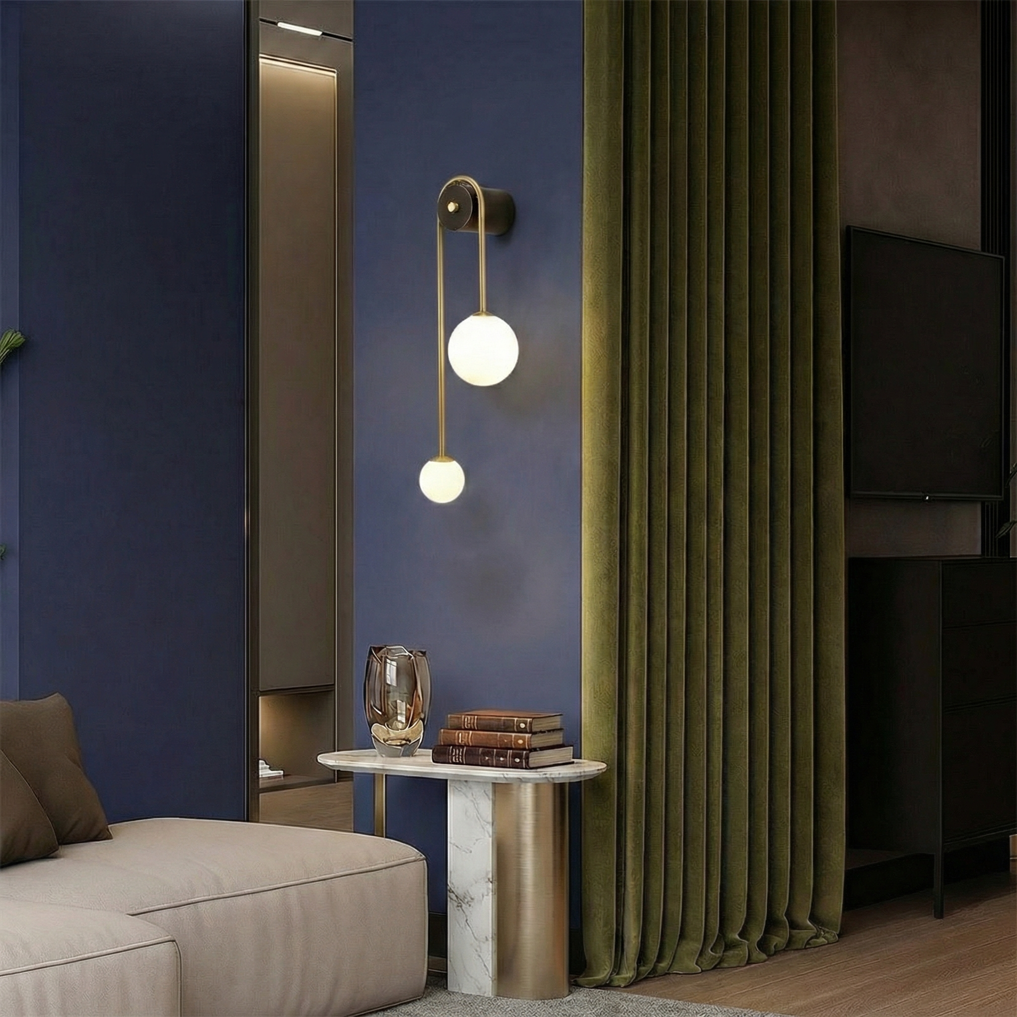 Graceful Arc Wall Light With Soft LED Glow Modern Sconce For Cozy Ambiance