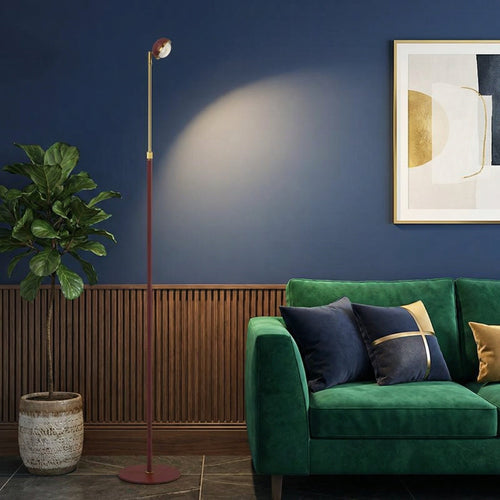 Elegant Bamboo Floor Lamp With Dimmable LED And Adjustable Height For Cozy Spaces